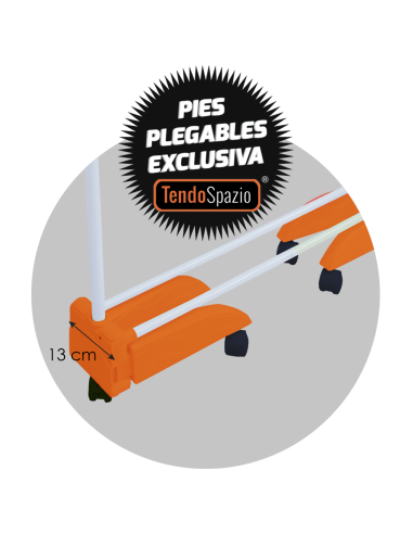 Tendedero Vertical TendoSpazio | Robusto, Altura Ajustable, 24m de Secado