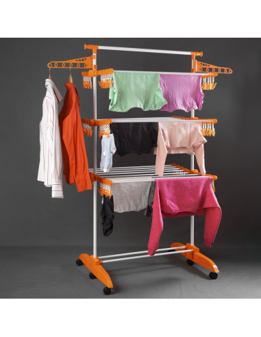 Tendedero Vertical TendoSpazio | Robusto, Altura Ajustable, 24m de Secado