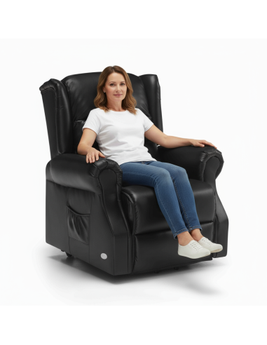 Sillón de Masaje Luxury con Motor OKIN | Elevación, Calor Lumbar y Masaje Shiatsu