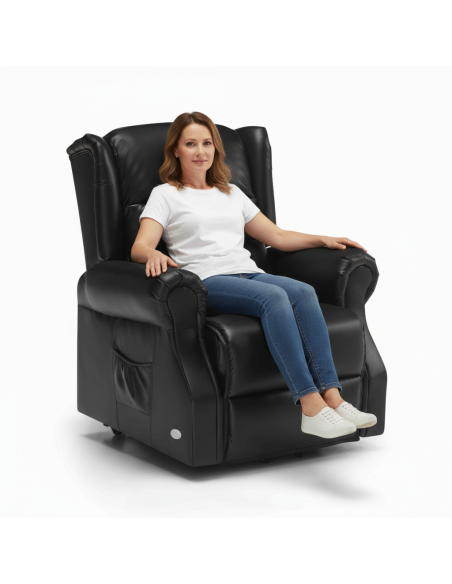Sillón de Masaje Luxury con Motor OKIN | Elevación, Calor Lumbar y Masaje Shiatsu