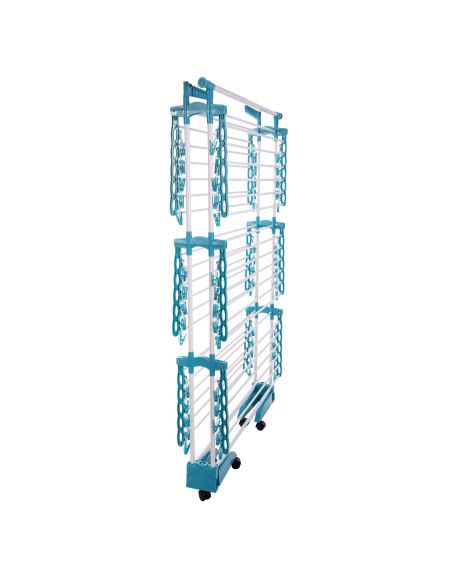 Tendedero Vertical BeproHome Tendospazio Supra Plegable 42 Metros 40 kg de ropa con 72 pinzas facil de mover Convertible