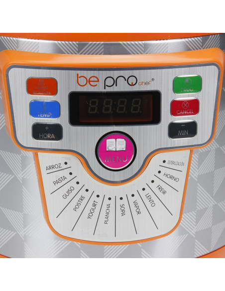 Robot de Cocina Olla Programable Bepro Chef Delicook Naranja