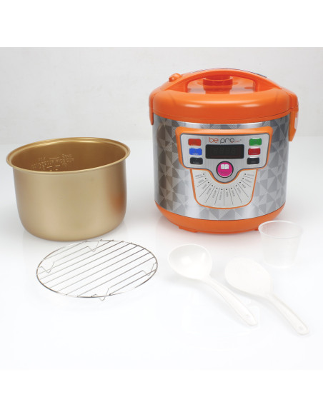 Robot de Cocina Olla Programable Bepro Chef Delicook Naranja
