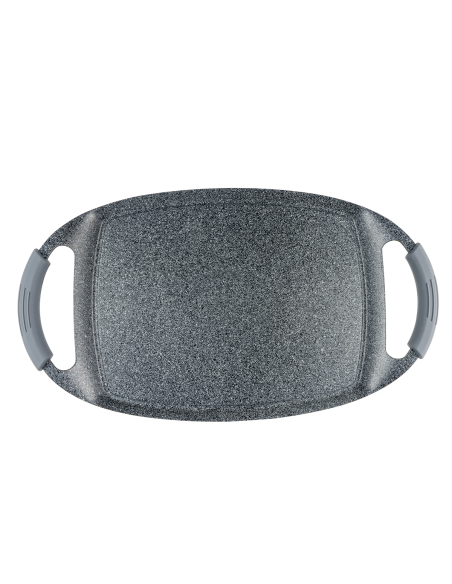 Plancha de Asar Lisa 48x24 de Aluminio Fundido | Para Inducción