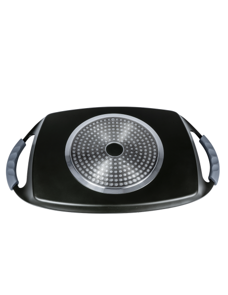 Plancha de Asar Lisa 48x24 de Aluminio Fundido | Para Inducción