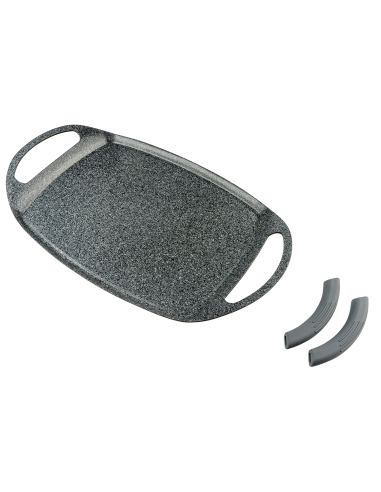 Plancha de Asar Lisa 48x24 de Aluminio Fundido | Para Inducción