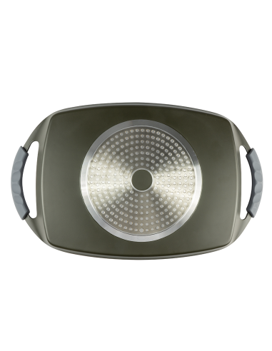 Plancha Grill de Aluminio Fundido 48x24 Bepro Chef Everest  | Antiadherente para Inducción