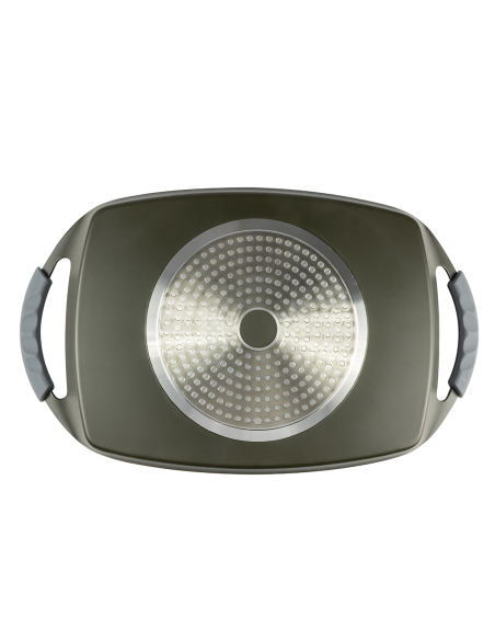 Plancha Grill de Aluminio Fundido 48x24 Bepro Chef Everest  | Antiadherente para Inducción