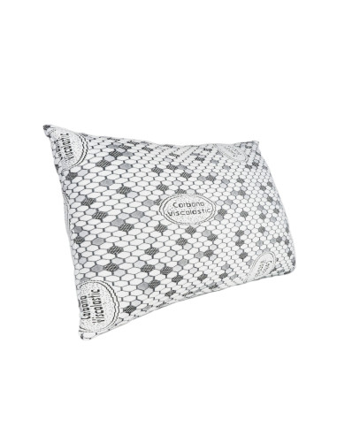 Pack 2 Almohadas Tekno Confort FIBERCOP 70 cm | Copos Viscoelástica y Fibra Siliconada