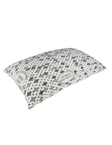 Pack 2 Almohadas Tekno Confort FIBERCOP 70 cm | Copos Viscoelástica y Fibra Siliconada