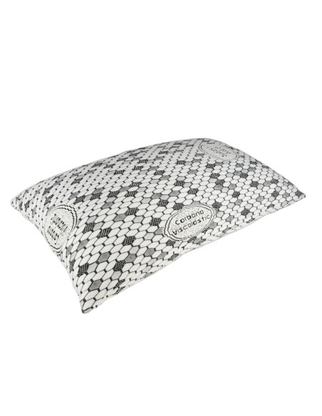 Pack 2 Almohadas Tekno Confort FIBERCOP 70 cm | Copos Viscoelástica y Fibra Siliconada