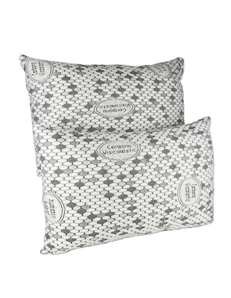 Pack 2 Almohadas Tekno Confort FIBERCOP 70 cm | Copos Viscoelástica y Fibra Siliconada