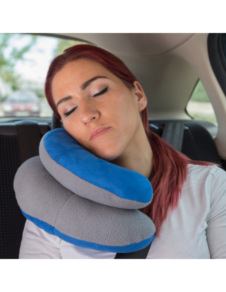 Almohada de Viaje con Soporte de Barbilla | Clever Travel Pillow
