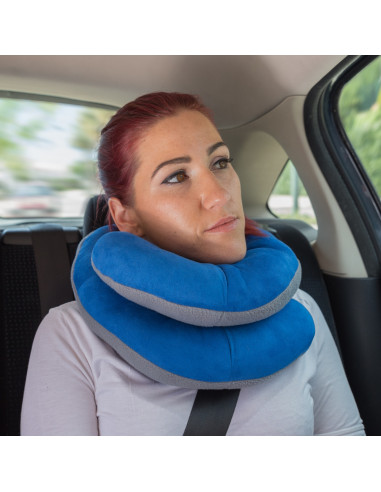 Almohada de Viaje con Soporte de Barbilla | Clever Travel Pillow