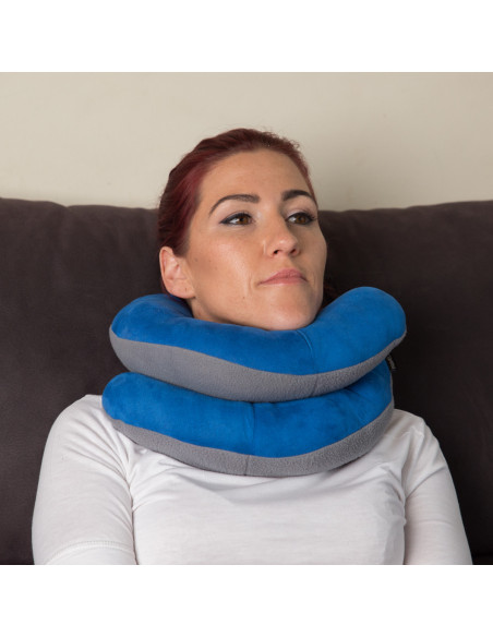 Almohada de Viaje con Soporte de Barbilla | Clever Travel Pillow