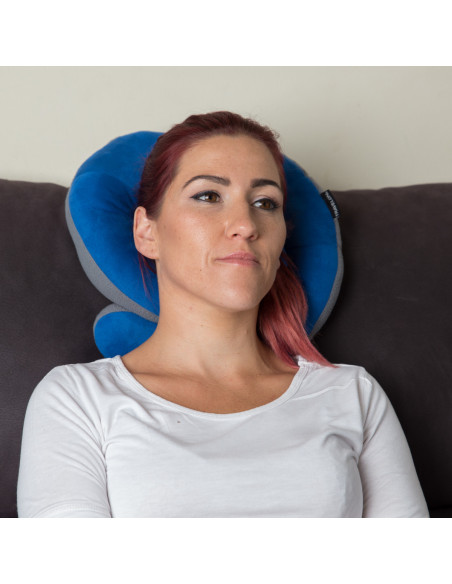 Almohada de Viaje con Soporte de Barbilla | Clever Travel Pillow