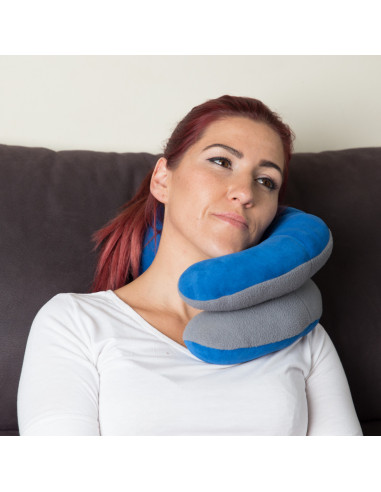 Almohada de Viaje con Soporte de Barbilla | Clever Travel Pillow